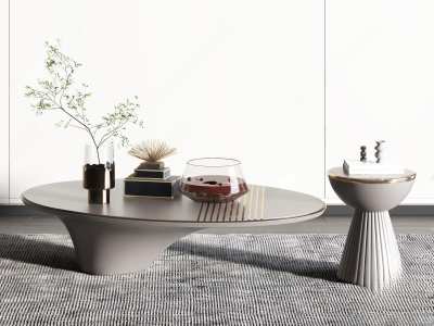 现代茶几3D模型下载